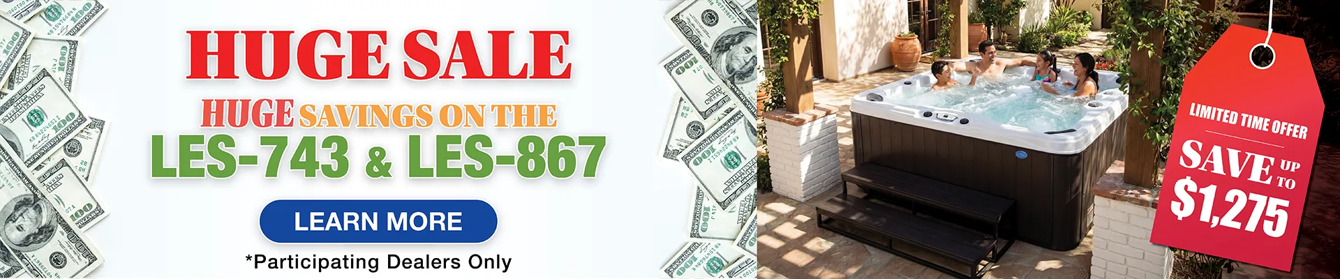 Calspas hot tub being used in a family setting - Lamesa